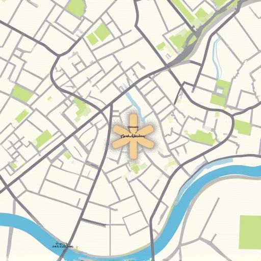 Mapa estático de Madrid, España