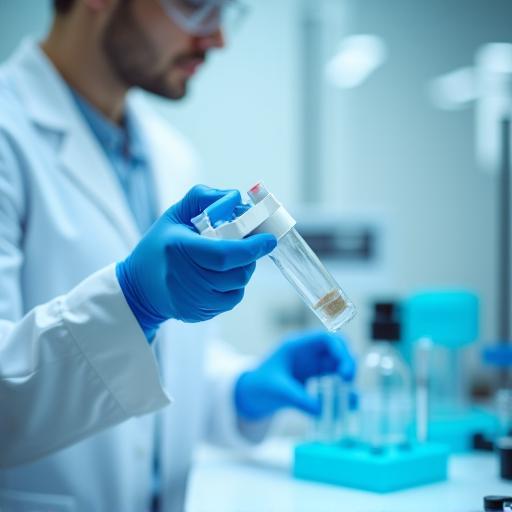 Técnico realizando análisis de laboratorio